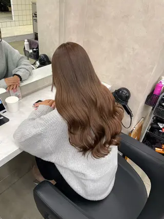 ロング カラー ヘアアレンジ 💗横浜美容室 💗HARUNAのヘアスタイル