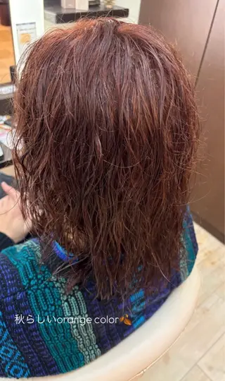 ミディアム カラー メンズ ルプラボウ　岡田 莉音のヘアスタイル