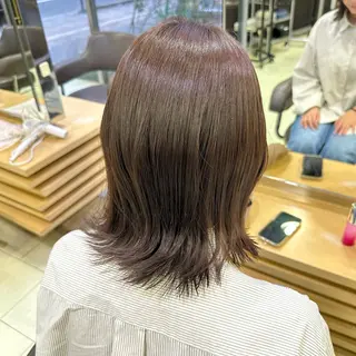 ミディアム カラー レディースカット /カラー🎀おぐりンのヘアスタイル