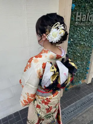 ロング ヘアアレンジ 新谷 桃子のヘアスタイル