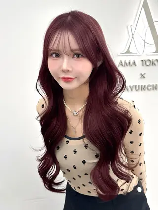 セミロング カラー 🇰🇷韓国風くびれ ヘア🇰🇷中村優大のヘアスタイル