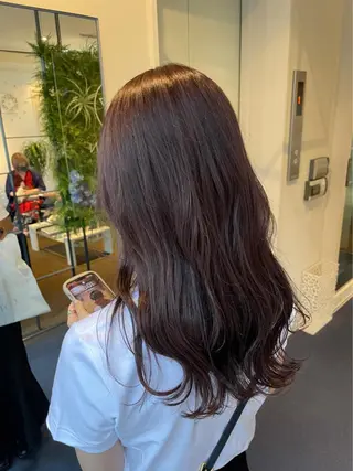 セミロング カラー パーマ W_SALON ［四条河原町］のヘアスタイル