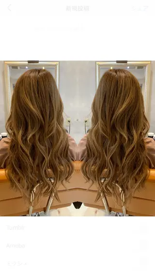 ロング 美魔女 美容師NAOのヘアスタイル