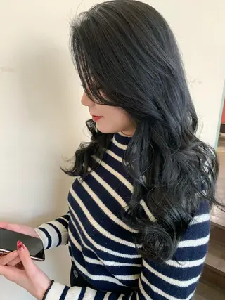 セミロング カラー 髪質改善サロン 心斎橋ARCHEのヘアスタイル