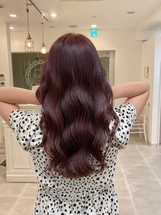 ロング カラー ブリーチなし✨艶髪 カラー𓃲YAGIのヘアスタイル