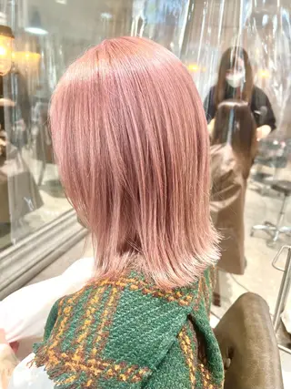 セミロング カラー ヘアアレンジ 🌈インナーカラー ‘ショウマ’🌈のヘアスタイル