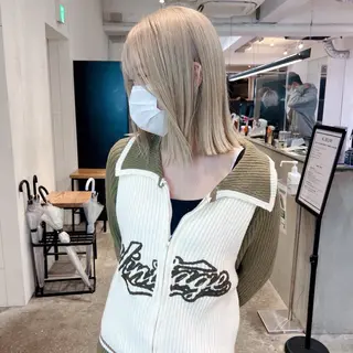 カラー XYZ新宿所属・⭐️DAIKI⭐️ ハイトーン/髪質改善のヘアスタイル