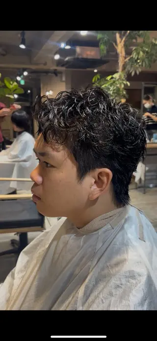 ショート パーマ メンズ メンズパーマ/大庭 亨仁　表参道のヘアスタイル