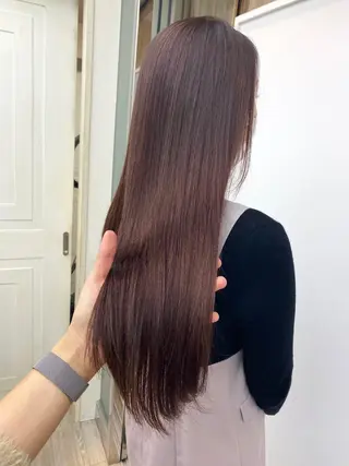 ロング カラー ☀️透明感color KURO☀️のヘアスタイル