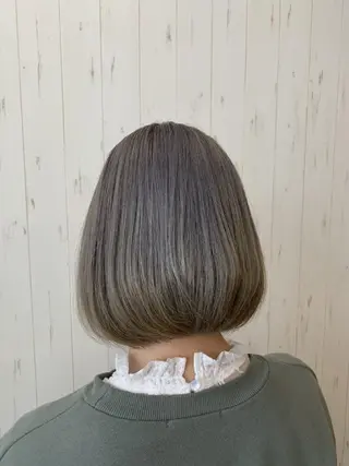 ショート カラー ヘアカラー&縮毛矯正 STAR☆RIVERのヘアスタイル