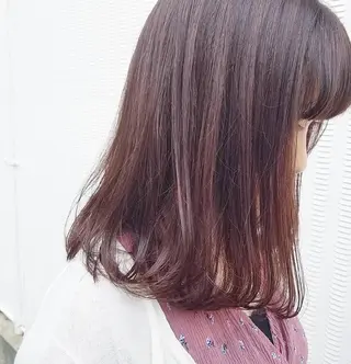 カラー 🙃 透明感カラー/ボブのヘアスタイル