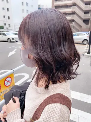 ミディアム カラー ness🎖️ カミカリスマ受賞のヘアスタイル