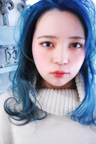 ロング カラー パーマ ヘアアレンジ メンズ 表参道Lise おおいしおりのヘアスタイル