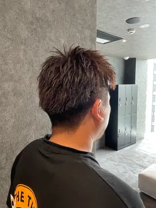 ショート カラー メンズ 茶木 夢里彩のヘアスタイル