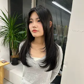 ロング レイヤー/ショート 遠藤光輝のヘアスタイル