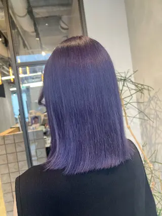 ミディアム 渋谷ハイトーン/ デザインカラー阿部のヘアスタイル