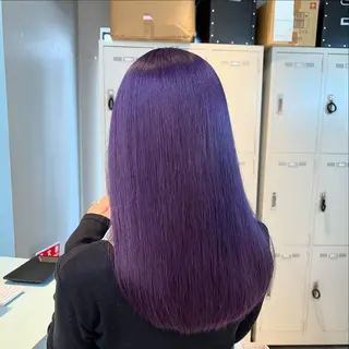 セミロング カラー ブリーチカラー 🩵MIZUKIのヘアスタイル