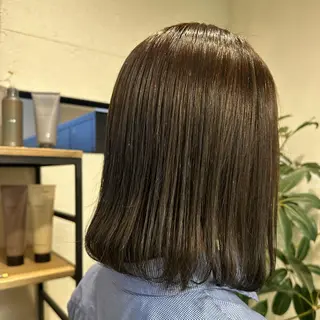 ミディアム カラー momo 札幌美容師のヘアスタイル