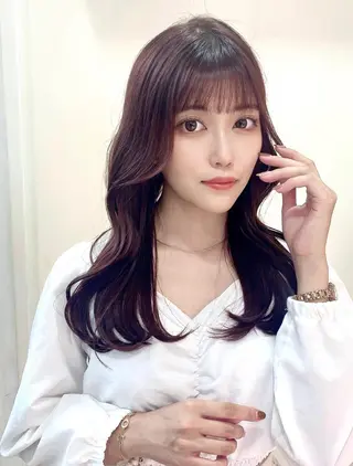 ロング カラー ヘアアレンジ 透明感カラー 古山 結季🌙🖤のヘアスタイル