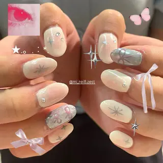 ネイル 個性派✴︎ジャケ写 ネイル🦋mire-のネイルデザイン