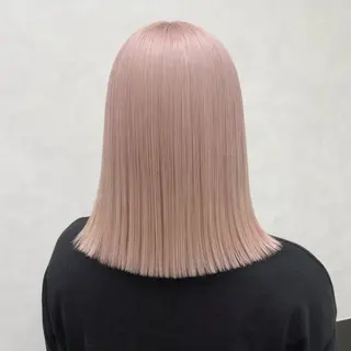 ミディアム カラー ✨ブリーチ支持No1 複雑履歴修正/舘岡のヘアスタイル
