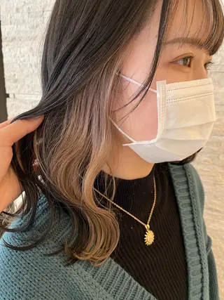 カラー ✄折橋 彩花🐶🍑のヘアスタイル