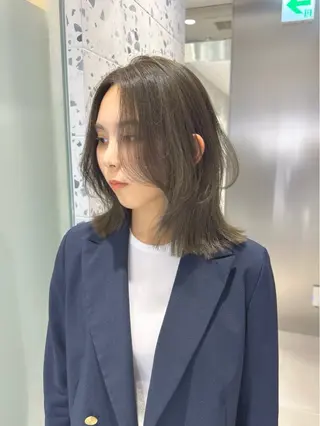ミディアム カラー 矢野 晃平のヘアスタイル