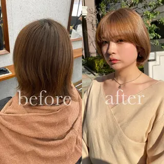 ショート カラー ハイトーン/デザイン hirokiのヘアスタイル