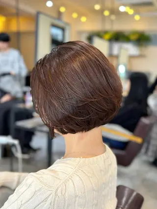 ショート カラー 無料カット/ ショート特化/表参道のヘアスタイル