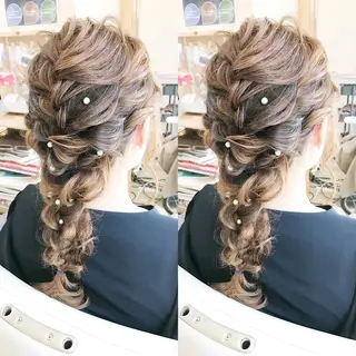 ロング ヘアアレンジ 早朝✨ヘアセット 着付け/清水玲歌のヘアスタイル