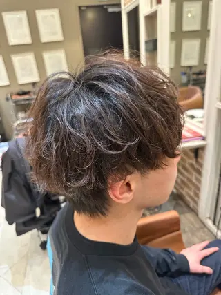 パーマ メンズ 石井秀二郎メンズ パーマ京都河原町のヘアスタイル