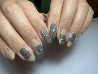 セミロング shandy nailのネイルデザイン
