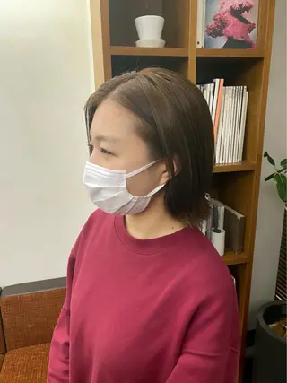 ショート カラー 似合わせレイヤー/ ニュアンスパーマ高倉のヘアスタイル