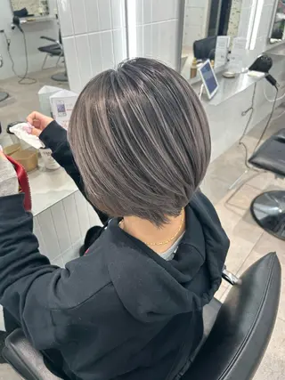 ショート カラー フェード・メッシュ ハイトーン/fumaのヘアスタイル