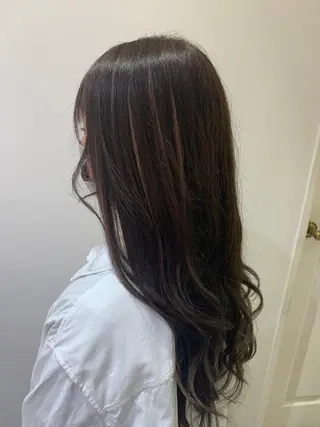 ロング カラー ミユ🎀長さ出し 🎨デザインカラーのヘアスタイル