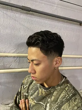 パーマ メンズ フェード/海外パーマ 中垣遼のヘアスタイル