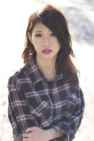 セミロング カラー パーマ embrace エンブレイスのヘアスタイル