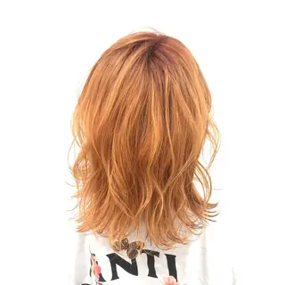 セミロング カラー ヘアアレンジ キッズ カラー特化サロン Eir心斎橋のヘアスタイル