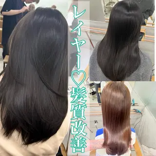 セミロング 【YUTO】確実に 髪を綺麗にするプロ。のヘアスタイル