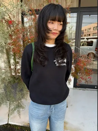 ロング 和泉市フルール 古賀　薫のヘアスタイル