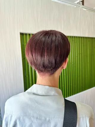 ショート カラー メンズ 矢内 結菜のヘアスタイル