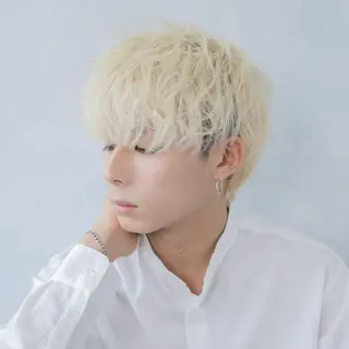 ショート カラー メンズ Mens salon ANDYのヘアスタイル