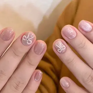 ネイル By moonネイル 🌷ワンホン/韓国風のネイルデザイン