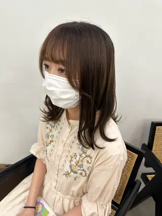 ミディアム パーマ さとう あやかのヘアスタイル