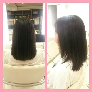 セミロング キンジョウ エナミのヘアスタイル