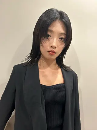 ミディアム メンズパーマ💈藤田 晃志のヘアスタイル