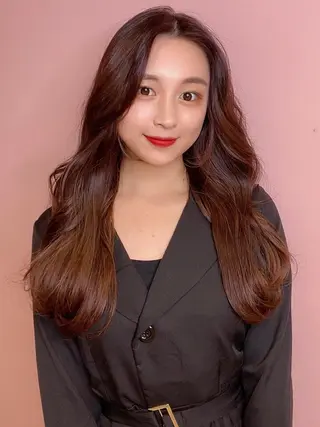 ロング 韓国ヘア🇰🇷髪質 改善たけるのヘアスタイル