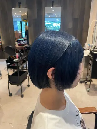 カラー オリーブカラー🫒/ ハッシュカット/みゆのヘアスタイル