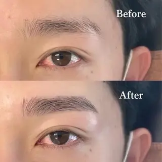 アイブロウ ME.REBO心斎橋所属・Aika 🩵メンズ眉毛/大阪の眉毛・アイブロウイメージ