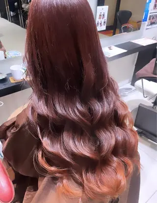 ロング カラー 💞暖色カラー 💞risaのヘアスタイル
